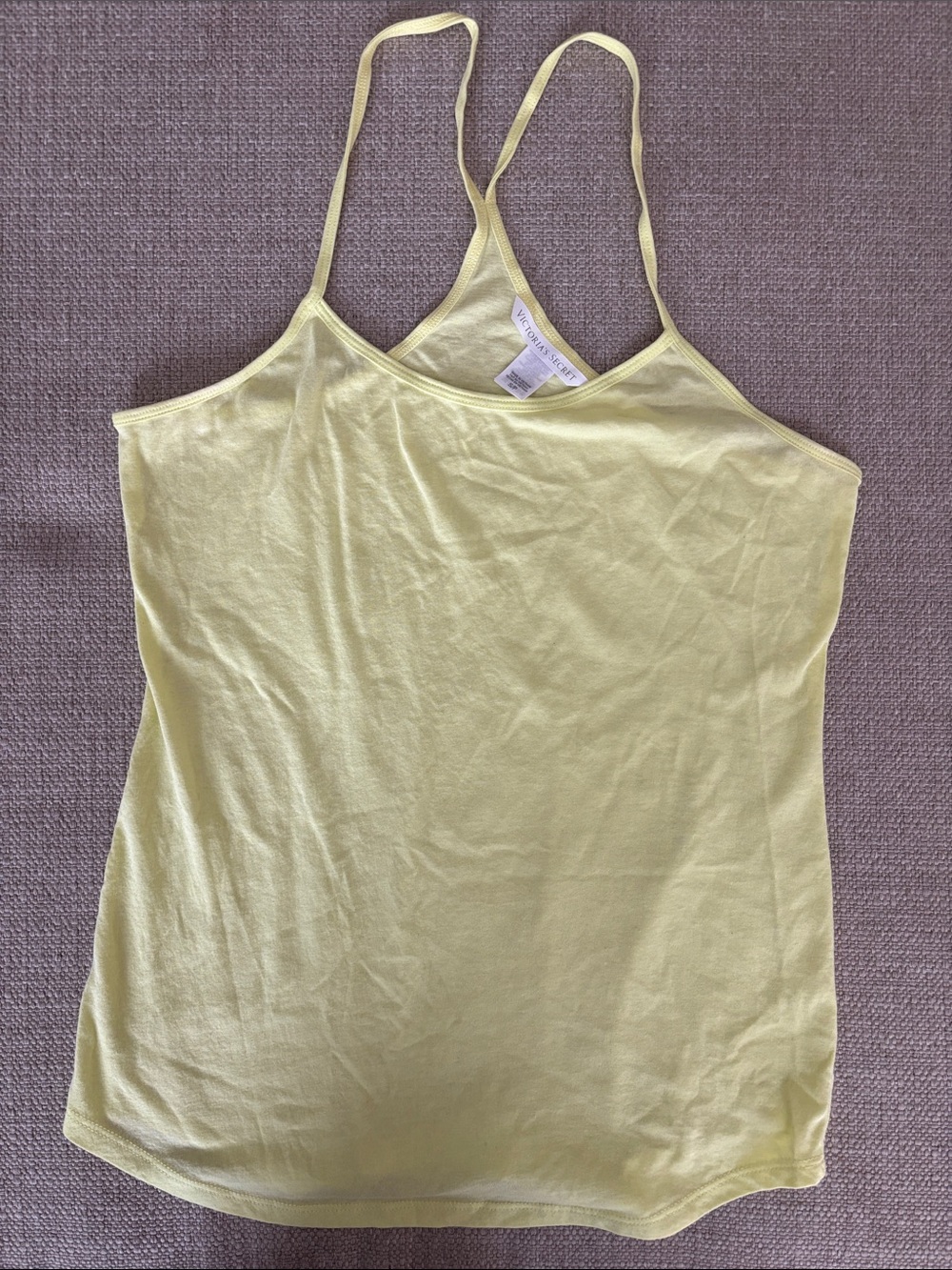 Victoria's Secret Pale Yellow Spaghetti-Strap Camisole